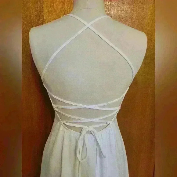 NWT!! Shein | White Spaghetti Strap Criss Cross Back, Size S - Picture 5 of 8
